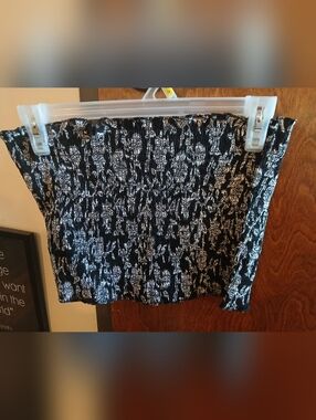 NWT/ CYNTHIA MEHRA black & white boho tube top